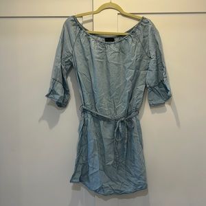 Sanctuary Off the Shoulder Chambray Dress Size Medium